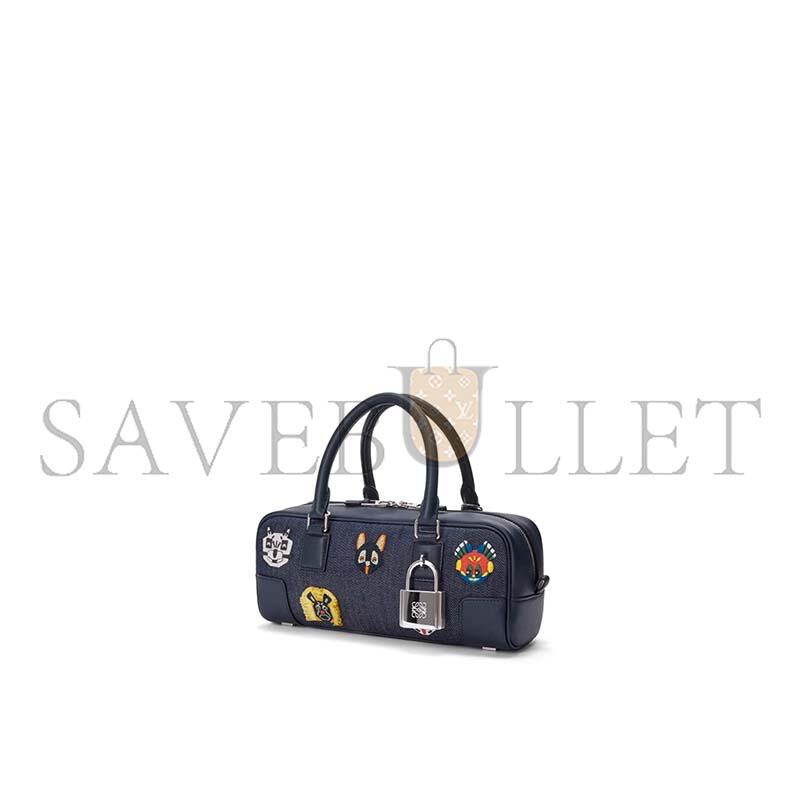 l0ew* cats amazona 23 cropped bag in embroidered De*1m a039n23x15-5100 (23*11*10cm)
